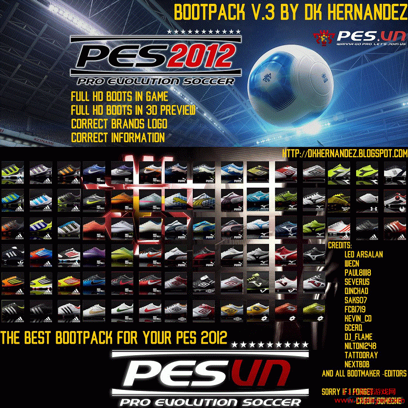 <a href=http://www.11player.cc/pes/pes2012/ target=_blank class=infotextkey>PES2012</a>球鞋补丁